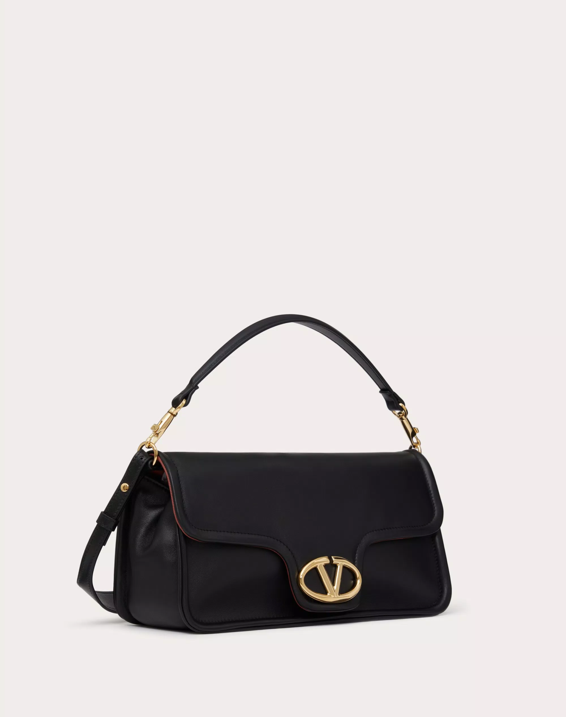 VALENTINO GARAVANI NAPPA LEATHER SHOULDER BAG
